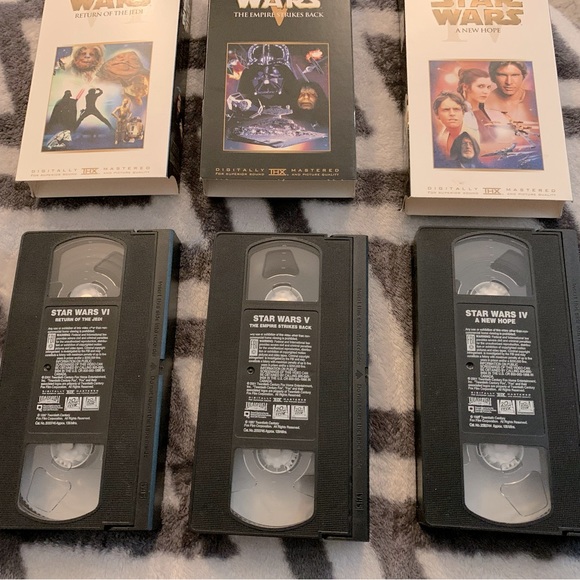 Vintage Classic 3 VHS Star Wars Trilogy Collection - Picture 7 of 7